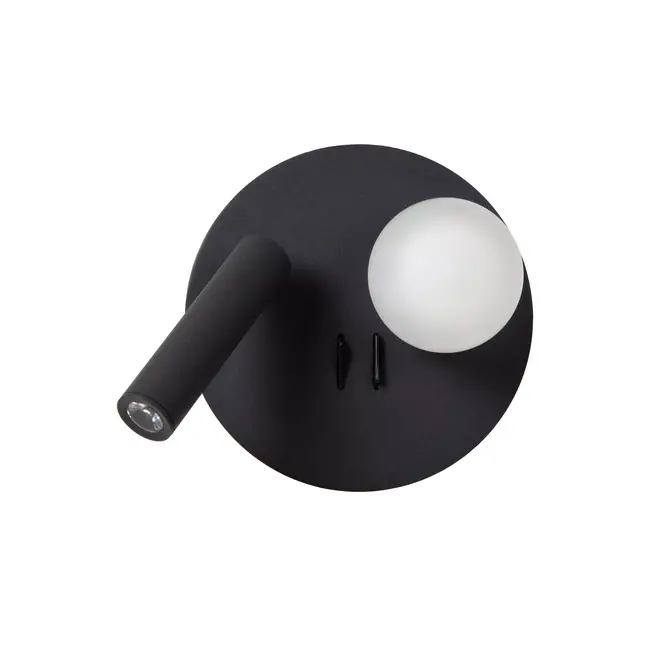 MATIZ - Bedlamp / Wandlamp - LED - 3000K - Met USB oplaadpunt - Zwart - 77286/02/30