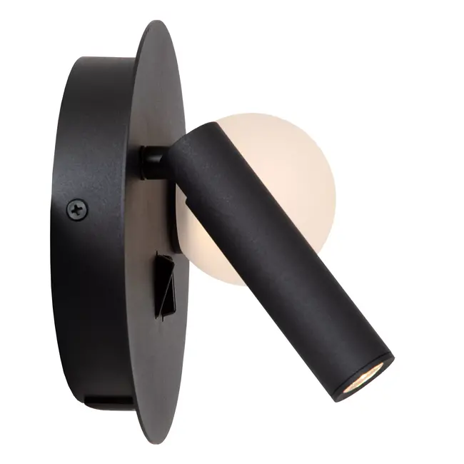 MATIZ - Lampe de chevet / Applique mural - LED - 3000K - Point de rechargement USB - Noir - 77286/02/30