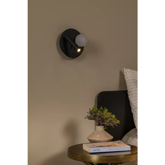 MATIZ - Bedlamp / Wandlamp - LED - 3000K - Met USB oplaadpunt - Zwart - 77286/02/30