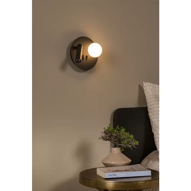 MATIZ - Bedside lamp / Wall light - LED - 3000K - With USB charging point - Black - 77286/02/30