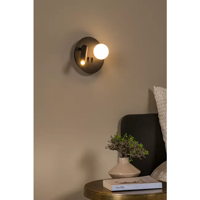 MATIZ - Lampe de chevet / Applique mural - LED - 3000K - Point de rechargement USB - Noir - 77286/02/30