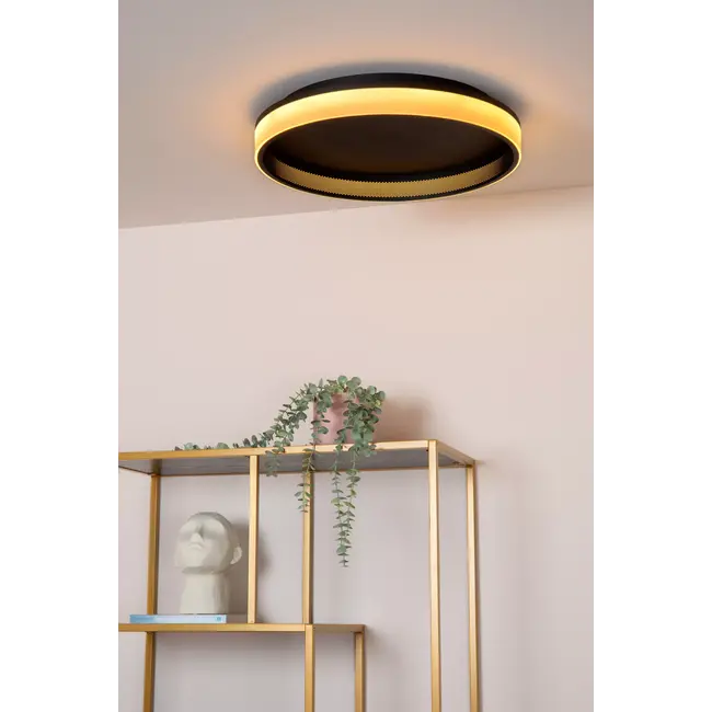 ESTREJA - Plafonnière - Ø 40 cm - LED Dimb. - 2500K/3000K - Zwart - 71102/40/30