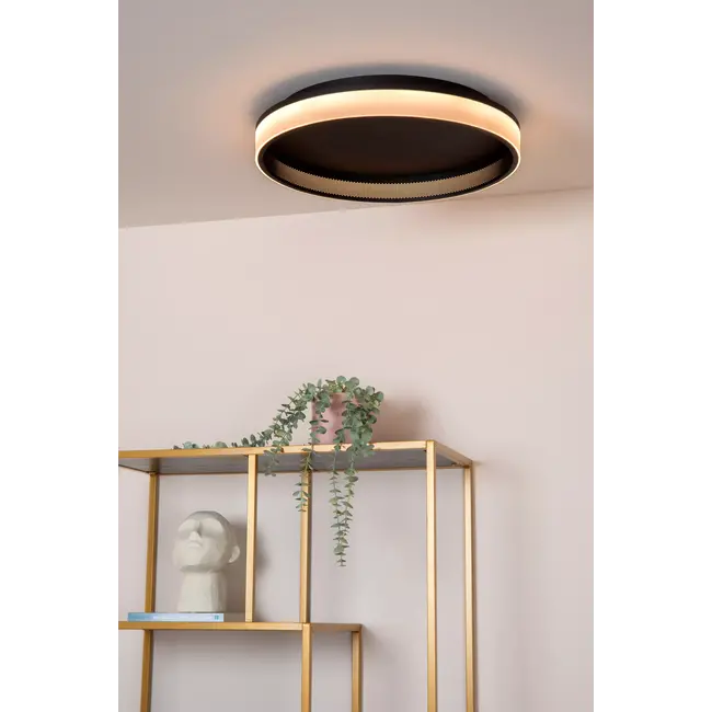 ESTREJA - Plafonnière - Ø 40 cm - LED Dimb. - 2500K/3000K - Zwart - 71102/40/30