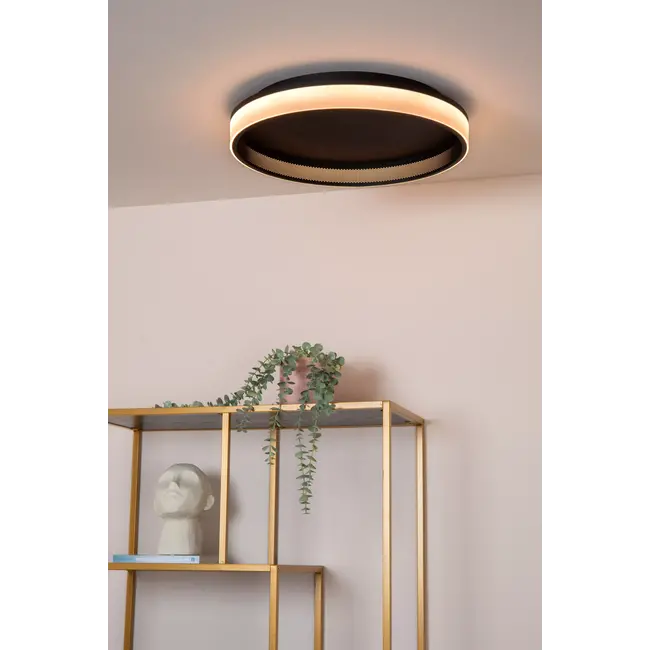 ESTREJA - Plafonnière - Ø 40 cm - LED Dimb. - 2500K/3000K - Zwart - 71102/40/30