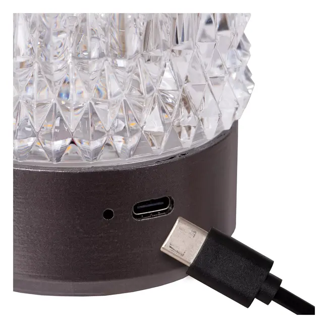 LILI - Lampe de table Rechargeable - Batterie/Piles - Ø 8 cm - LED Dim. - 1x3W 2700K/3000K - Canon Fusil - Ensemble de 3 - 46520/03/08