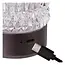LILI - Oplaadbare Tafellamp - Accu/Batterij - Ø 8 cm - LED Dimb. - 1x3W 2700K/3000K - Zwart chroom - Set van 3 - 46520/03/08