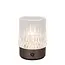 LILI - Oplaadbare Tafellamp - Accu/Batterij - Ø 8 cm - LED Dimb. - 1x3W 2700K/3000K - Zwart chroom - Set van 3 - 46520/03/08