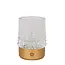 LILI - Oplaadbare Tafellamp - Accu/Batterij - Ø 8 cm - LED Dimb. - 1x3W 2700K/3000K - Mat Goud / Messing - Set van 3 - 46520/03/02
