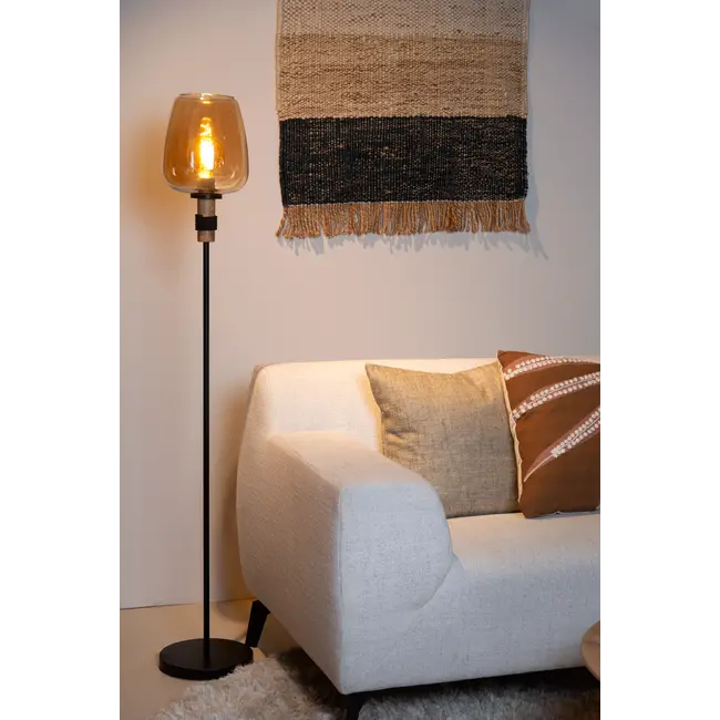 ILONA - Floor lamp - Ø 34 cm - 1xE27 - Amber - 45708/01/62
