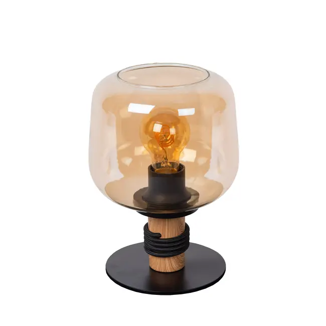 ILONA - Lampe de table - Ø 18 cm - 1xE27 - Ambre - 45508/01/62