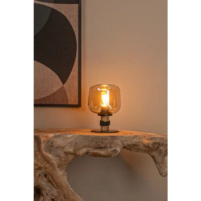 ILONA - Table lamp - Ø 18 cm - 1xE27 - Amber - 45508/01/62