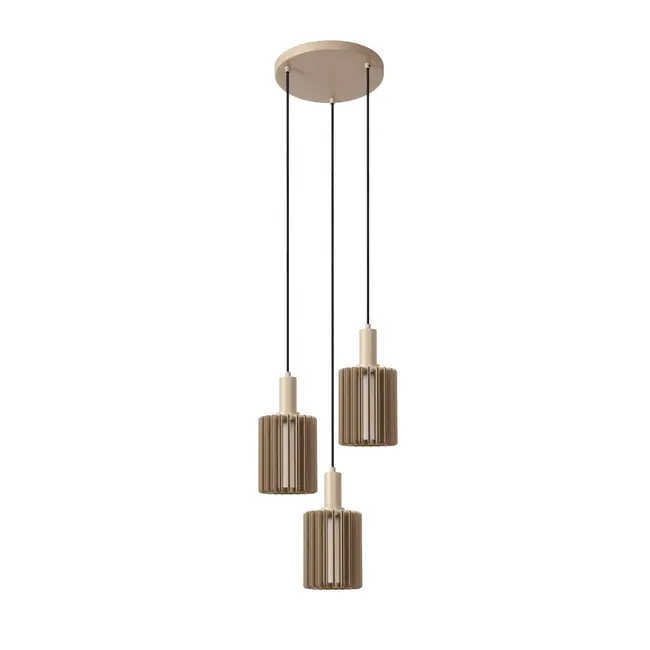 LAMBRES - Pendant light - 3xE27 - Taupe - 45410/13/41