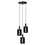 LAMBRES - Hanglamp - 3xE27 - Zwart - 45410/13/30