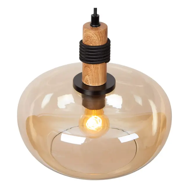ILONA - Pendant light - Ø 30 cm - 1xE27 - Amber - 45408/30/62