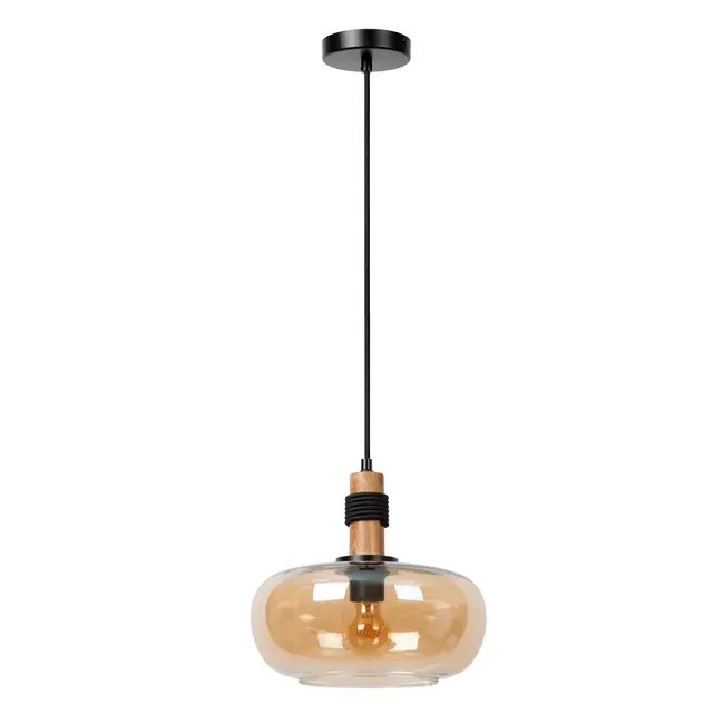 ILONA - Pendant light - Ø 30 cm - 1xE27 - Amber - 45408/30/62