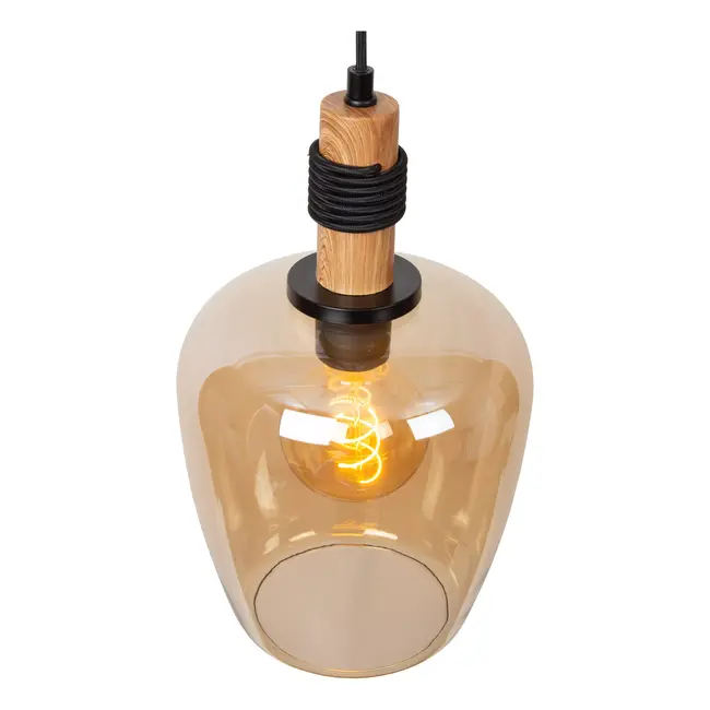 ILONA - Hanglamp - Ø 22 cm - 1xE27 - Amber - 45408/22/62