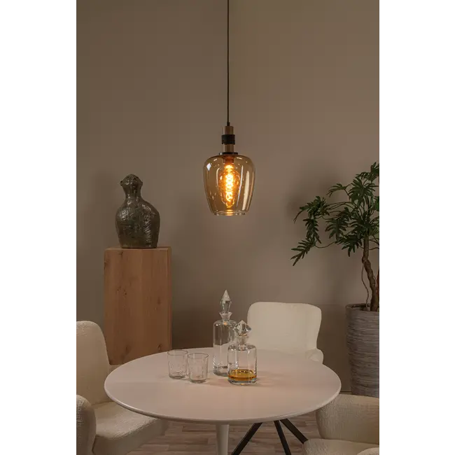 ILONA - Hanglamp - Ø 22 cm - 1xE27 - Amber - 45408/22/62