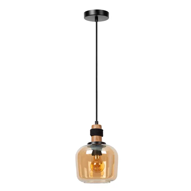 ILONA - Pendant light - Ø 18 cm - 1xE27 - Amber - 45408/18/62
