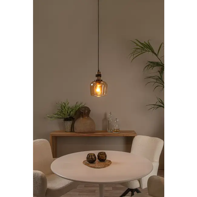 ILONA - Hanglamp - Ø 18 cm - 1xE27 - Amber - 45408/18/62