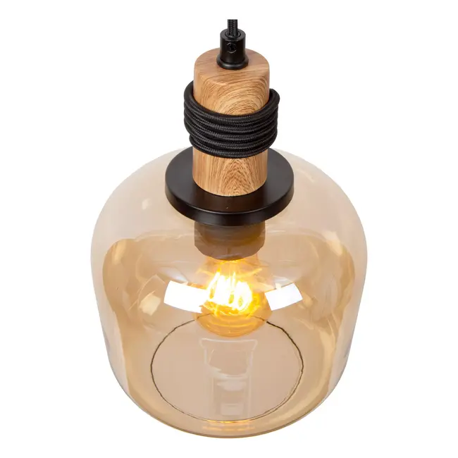 ILONA - Pendant light - 3xE27 - Amber - 45408/03/62