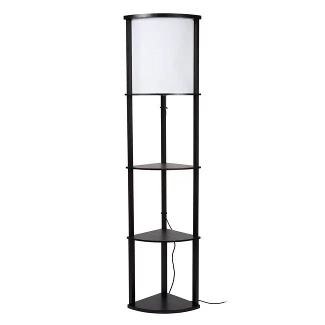 MENNO - Lampadaire - 1xE27 - Noir - 44798/81/30