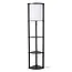 MENNO - Lampadaire - 1xE27 - Noir - 44798/81/30