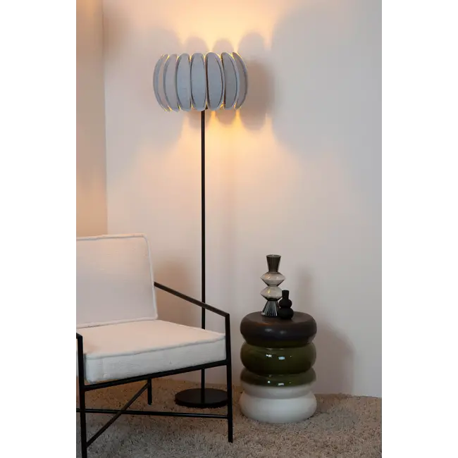 SPENCER - Lampadaire - Ø 40 cm - 1xE27 - Gris - 34745/81/36