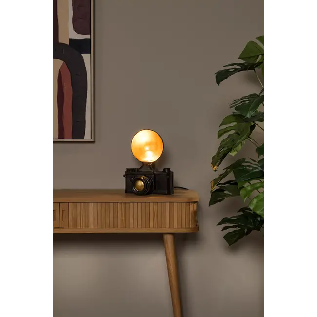 EXTRAVAGANZA CAMERA - Lampe de table - 1xE14 - Noir - 34546/21/30