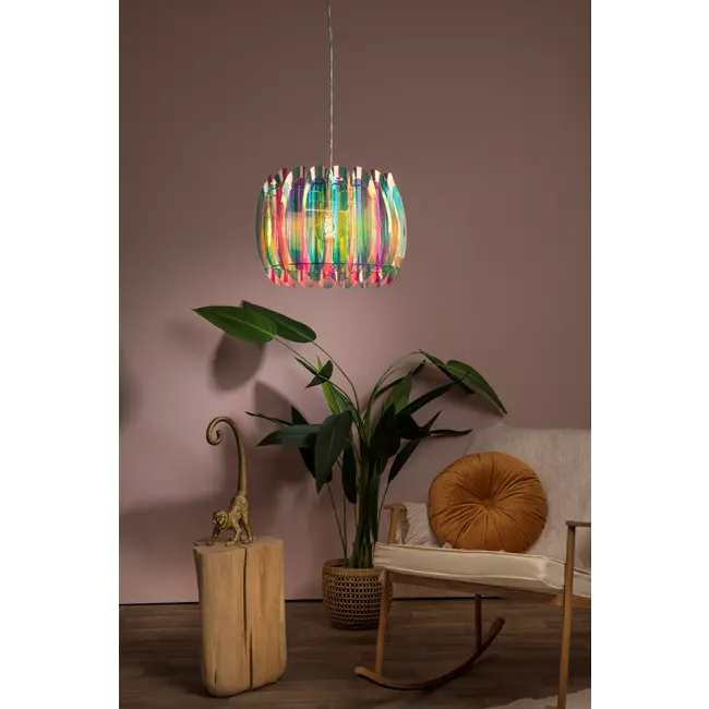 GLINSTAR - Suspension - Ø 40 cm - 1xE27 - Multicolor - 34447/40/99