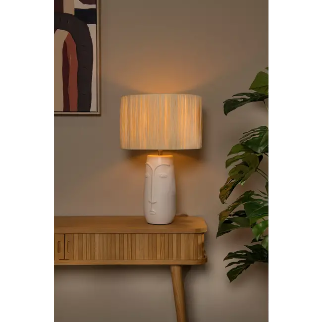 VISO - Lampe de table - Ø 36 cm - 1xE27 - Blanc - 34548/81/31