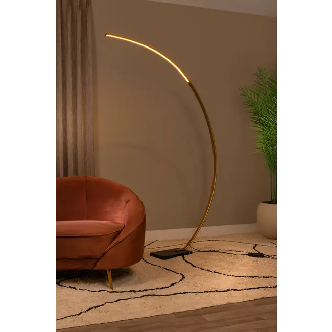 CURVE - Arc lamp - LED Dim. - 1x15W 2700K - Matt Gold / Brass - 44700/11/02