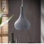 Vintage Hanging Lamp 1L punch cone gray