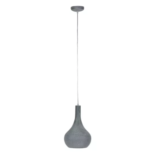 LioLights Vintage Hanglamp 1L punch kegel grijs