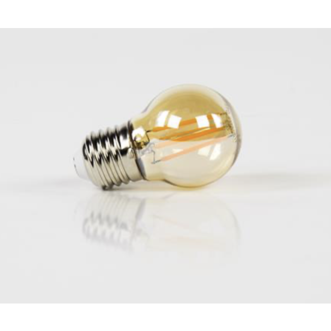 Lichtbron LED filament bol Ø4,5 E27
