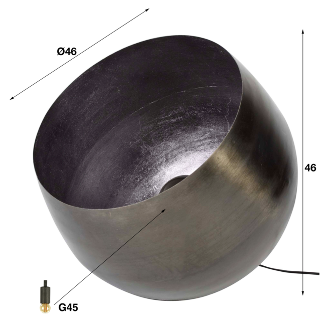 Liolights Basket Ø46 XL black nickel