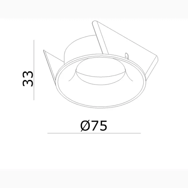 Clickfit Smooth Medium Recessed Spotlight White