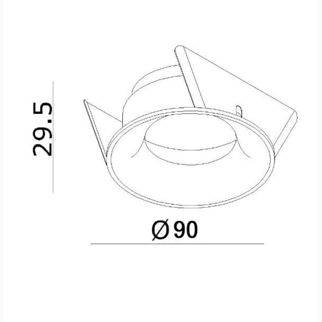 Spot encastrable Clickfit Smooth IP54 noir