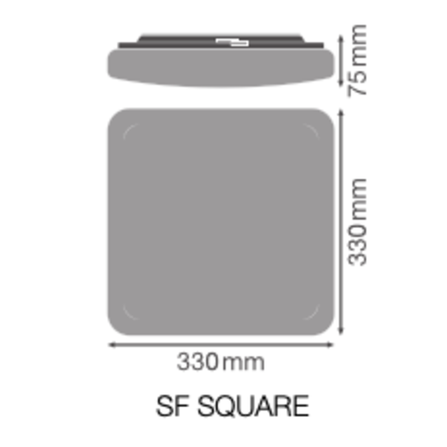 Ledvance SF SQUARE 330 V 24W 830 IP44