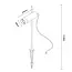 Artemis Medium Spike lamp Zwart