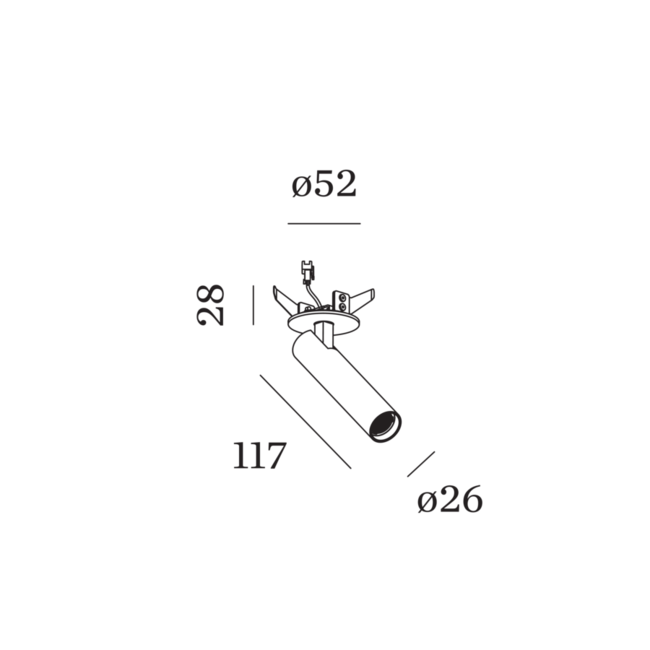 LED Recessed Spotlight MATCH 1.0 Leaf Springs
