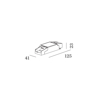 Wever & Ducré Driver LED 350 mA 14,7 W à coupure de phase et variation d'intensité
