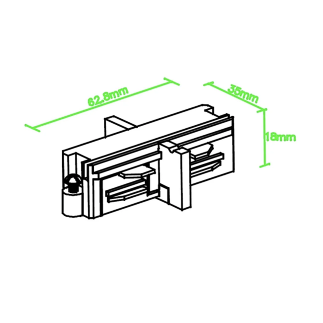 A-Track 1-phase connector white