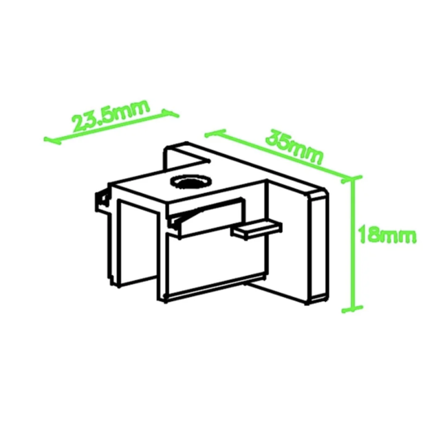 A-Track 1-phase end cap white