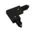 A-Track 1-Phase in/out earth L-Connector Black