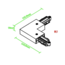 A-Track 1-fase in/uit aarde L-connector wit