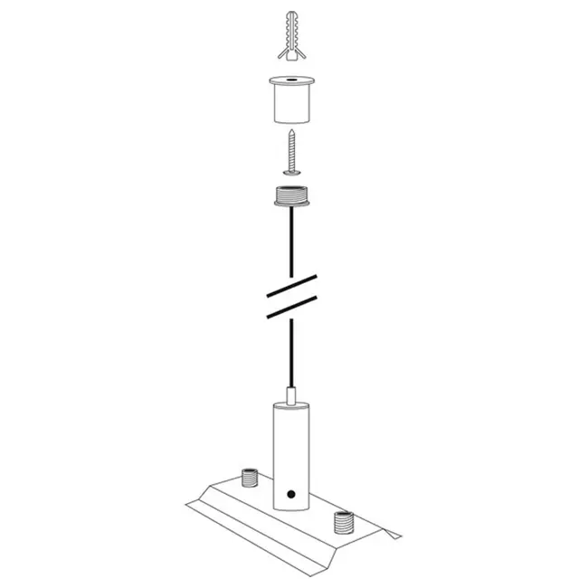 A-Track 1-fase ophangingsset wit