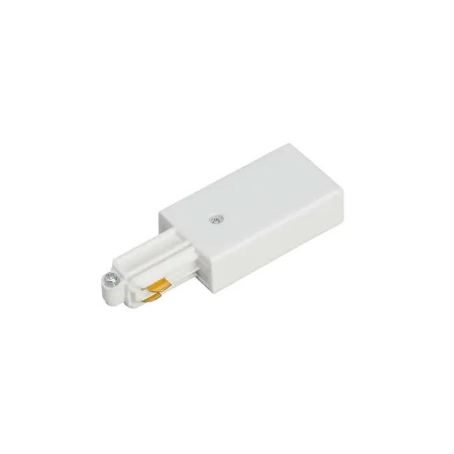Alimentation monophasée A-Track gauche/droite blanche