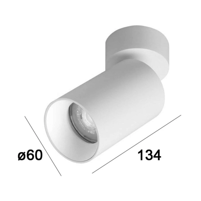 Spot de plafond réglable Connor blanc