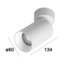 Connor Adjustable Ceiling Spot White