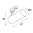 Connor 3-fase trackspot wit